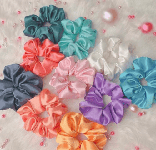 Scrunchies en satín
