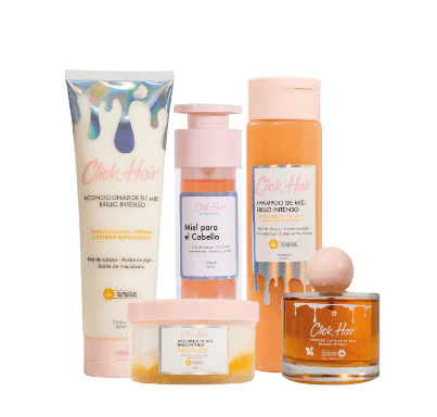 Línea de miel brillo intenso